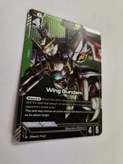 Wing Gundam Alternate Art Foil - ST02-001 LR+ NM - Gundam TCG Card Game - Image 2
