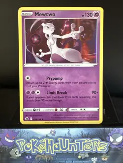 Pokemon Card Mewtwo 059/159 Crown Zenith Holo Rare Near Mint - Image 1