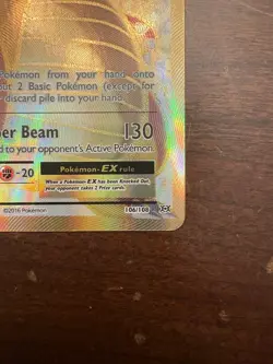 Pokemon TCG Dragonite-EX Evolutions Full Art Holo Card 106/108 - Image 4