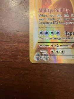 Pokemon TCG Dragonite-EX Evolutions Full Art Holo Card 106/108 - Image 5