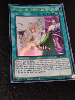 Yu-Gi-Oh Card TCG Alluring Mirror Split LART-EN028 Ultra Rare Near Mint Lost Art - Image 2