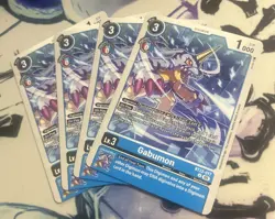 Digimon Card Game Gabumon BT22-017 U Cyber Eden Playset Of 4 - Image 1