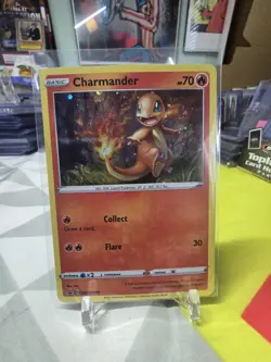 Charmander SWSH092 Black Star Promos Cosmos Holo Starter Pokemon 2021 Card - Image 1