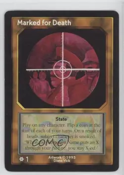 1995 Shadowfist Collectible Card Game Standard Marked for Death 0e3 - Image 1