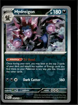 Pokemon Hydreigon 140/193 Paldea Evolved Revers Holo Rare 5 Card Lot LP - Image 1
