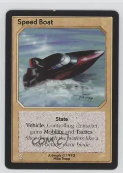 1995 Shadowfist Collectible Card Game Standard Speed Boat 0e3 - Image 1