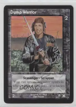 1995 Shadowfist Collectible Card Game Standard Dump Warrior 0e3 - Image 1