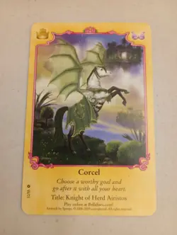 Bella Sara Royalty Corcel 10/55 Knight Of Herd Airistos Common Horse Card - Image 1