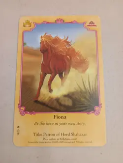 Bella Sara Royalty Fiona 18/55 Patron Of Herd Shahazar Regular Common Horse Card - Image 1