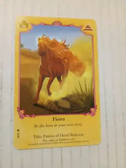 Bella Sara Royalty Fiona 18/55 Patron Of Herd Shahazar Regular Common Horse Card - Image 1