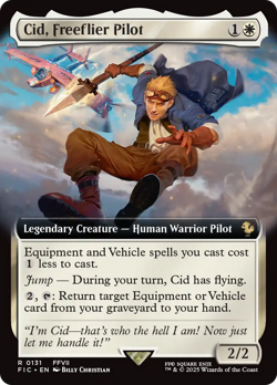 Cid, Freeflier Pilot (Extended Art) Final Fantasy Commander NM CARD ABUGames - Image 1