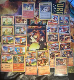 Pokemon Card Lot Vintage & Modern Charmander Charmeleon Charizard Lot 29 Total - Image 2