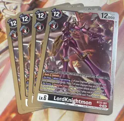 Digimon Card Game LordKnightmon BT22-067 R Cyber Eden Playset Of 4 - Image 1