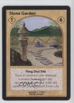 1995 Shadowfist Collectible Card Game Standard Stone Garden 0e3 - Image 1