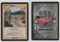 1995 Shadowfist Collectible Card Game Standard Stone Garden 0e3 - Image 3