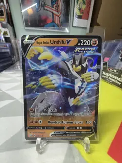 Rapid Strike Urshifu V 087/163 Swsh05: Battle Styles Holo 2021 Pokemon Card - Image 1