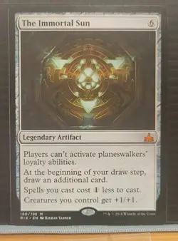 mtg THE IMMORTAL SUN NM Rivals Of Ixalan 180/196 - Image 1