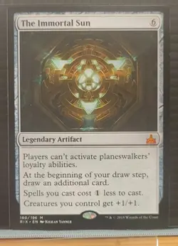 mtg THE IMMORTAL SUN NM Rivals Of Ixalan 180/196 - Image 3