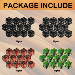 48 Pieces Abilities Keywords MTG Dice Counters plus One Life Counter Dice Bulk C - Image 3