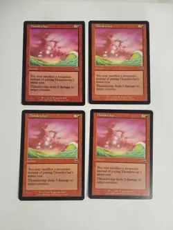 MTG Playset 4x Thunderclap (Mercadian Masques/Red/C) - BGM - Image 1
