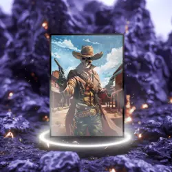 MTG Card Sleeves 100CT (Skull Outlaw), Matte Art Card Sleeves, Matte Back & Glos - Image 2