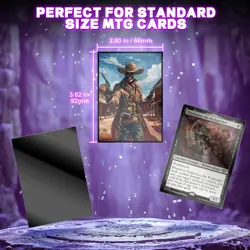 MTG Card Sleeves 100CT (Skull Outlaw), Matte Art Card Sleeves, Matte Back & Glos - Image 3