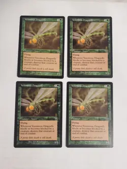 MTG Playset 4x Venomous Dragonfly (Mercadian Masques/Green/C) - BGM - Image 1