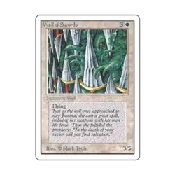 WOTC MtG Unlimited Wall of Swords (U) VG - Image 1