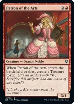 Patron of the Arts - Light Play MTG Commander Legends: Battle for Baldur's Gate - Image 1