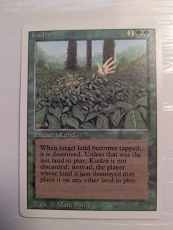 MTG - Kudzu - Revised Edition - Green - Rare - Enchantment - Excellent / NM - Image 1