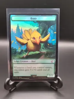 Bird (0016) | Wizard (0014) Double-Sided Token - Foil - MTG: Final Fantasy - FIN - Image 1