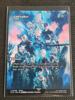 Endwalker - Brainstorm - #28 - Uncommon - Showcase - MTG: Final Fantasy - FCA - Image 1