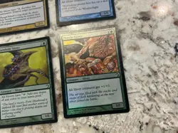 Mtg Foil Sliver Cards x4 Magic the Gathering Foil Muscle Gemhide Necrotic Sliver - Image 3