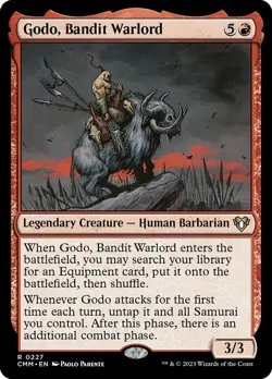 [1x] Godo, Bandit Warlord - Foil Near Mint, English Commander Masters MTG Magic - Image 1