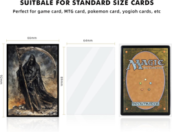 100 MTG Card Sleeves with 100 Inner Sleeves, Textured Back Art Sleeves, Fit Stan - Image 3