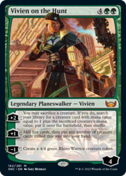 [1x] Vivien on the Hunt - Foil - Near Mint, English - Streets of New Capenna MTG - Image 1