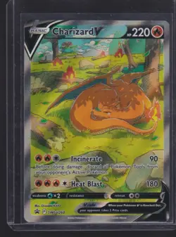 2022 POKEMON BLACK STAR PROMO CHARIZARD V UPC HOLO #SWSH260 - Image 1