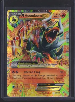2015 POKEMON M HOUNDOOM EX HOLO XY BREAKTHROUGH #22/162 - Image 1