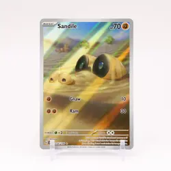 Sandile - 216/198 Scarlet & Violet ART RARE Pokemon - NM/MINT - Image 1