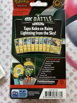 Pokemon TCG EX Battle Deck Tapu Koko EX NEW Factory Sealed Genuine - fast ship! - Image 3