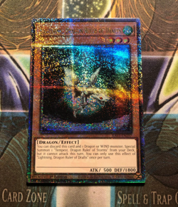 LIGHTNING, DRAGON RULER OF DRAFTS QUARTER CENTURY SECRET RARE RA03-EN257 YUGIOH! - Image 1