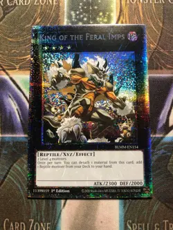 *** KING OF THE FERAL IMPS *** 1ST EDITION STARLIGHT RARE BLMM-EN154 YUGIOH! - Image 1