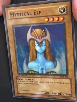 Mystical Elf 1st ED Legend of Blue Eyes LOB NM Glossy yugioh - Image 3