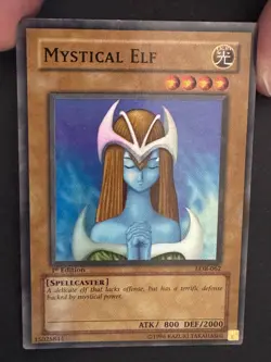 Mystical Elf 1st ED Legend of Blue Eyes LOB NM Glossy yugioh - Image 5