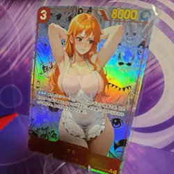 One Piece Nami Sexy Bikini Anime Waifu Girl Lewd Doujin Goddess Art Card TCG FS - Image 3