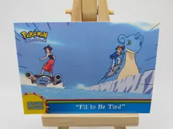 2000 Pokemon Orange Islands OR2 FIT TO BE TIED blue logo non-holo card TCG - - Image 1