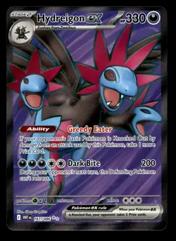Hydreigon ex 161/086 Ultra Rare White Flare Pokemon Card - Image 1