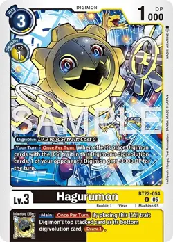 Digimon Cyber Eden BT22 - 054 Hagurumon Uncommon Card - Image 1