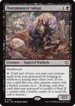 Osteomancer Adept 0103 MTG Bloomburrow Rare NP - Image 1