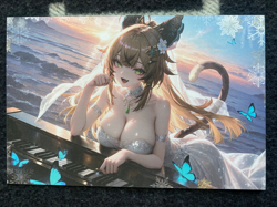 Matchmaker 2 Spicy Waifu NSFW A5 Size Card Board Kirara Genshin Impact Piano - Image 1